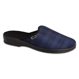 Zapatillas para hombres befado pu 089m414 azul marino a cuadros a cuadros 1