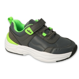 Befado deportivo juvenil con velcro 516Q259 gris-verde 1