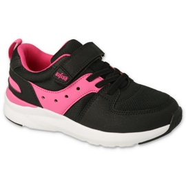 Deportiva juvenil befado 516Q154 negro y rosa 1