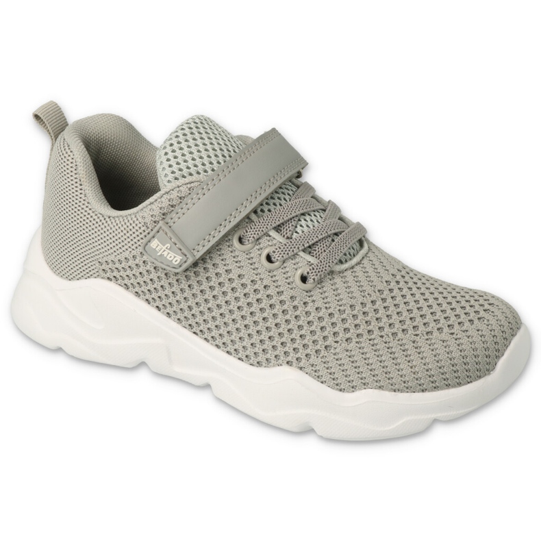 Zapatos deportivos juveniles de Befado con velcro 516q200 gris 1
