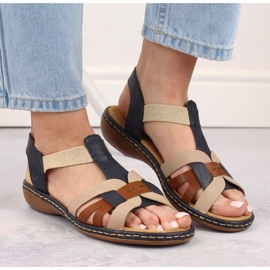 Sandalias cómodas Rieker W RKR662 multicolor 17