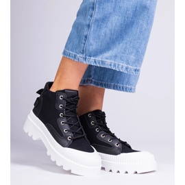 Inna Zapatillas altas negras Grotta negro 2