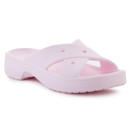 Crocs Classic Womens Cross Store Flip Flip 210840-6zw rosado 1