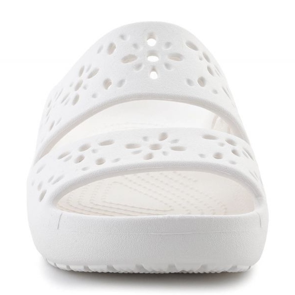 Crocs Classic Floral Cutut Sandal 210966-0Wv Flip Flip Flip blanco 2