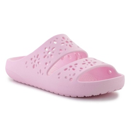 Crocs Classic Floral Cutut Sandal 210966-6w rosado 1