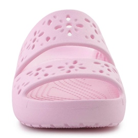 Crocs Classic Floral Cutut Sandal 210966-6w rosado 2