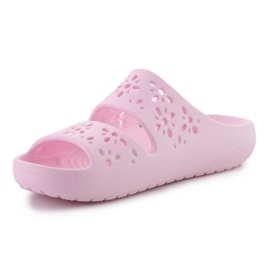 Crocs Classic Floral Cutut Sandal 210966-6w rosado 3