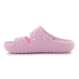 Crocs Classic Floral Cutut Sandal 210966-6w rosado 4
