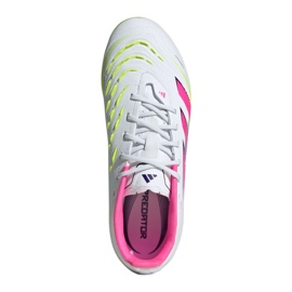 Adidas Predator Elite FG JR ID3757 Zapatos de fútbol blanco 4