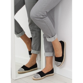 Alpargatas negras mujer H8-102 negro 4