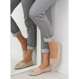 Alpargatas rosas para mujer H8-102 champagne rosado 5
