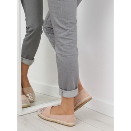 Alpargatas rosas para mujer H8-102 champagne rosado 6