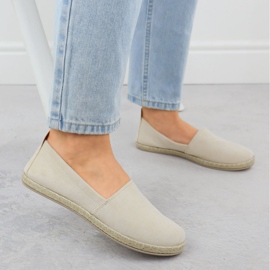 EMPADRILLES Mujeres de gamuza insertada Potocki PY16332 beige 5