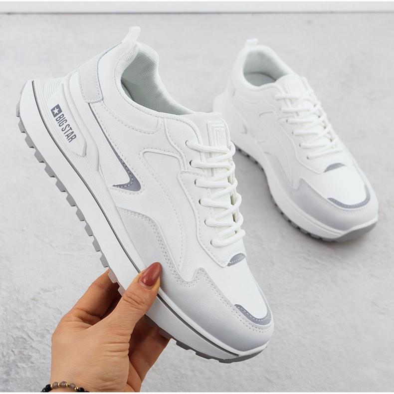Big Star Zapatos deportivos femeninos blancos grandes estrellas rr274a213 1