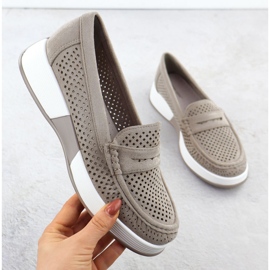 Zapatos de trabajo para mujeres en la plataforma gris Sergio Leone 095H 1 Zapatos de trabajo para mujeres en la plataforma gris Sergio Leone 095H 1