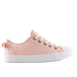 Deportivas de mujer con lazo rosa 8935 Pink rosado 1