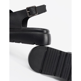 Goodin Sandalias clásicas negras en la plataforma negro 1 Goodin Sandalias clásicas negras en la plataforma negro 1