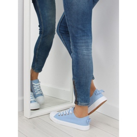 Deportivas de mujer con lazo, azul 8935 Blue 4