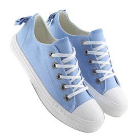 Deportivas de mujer con lazo, azul 8935 Blue 5