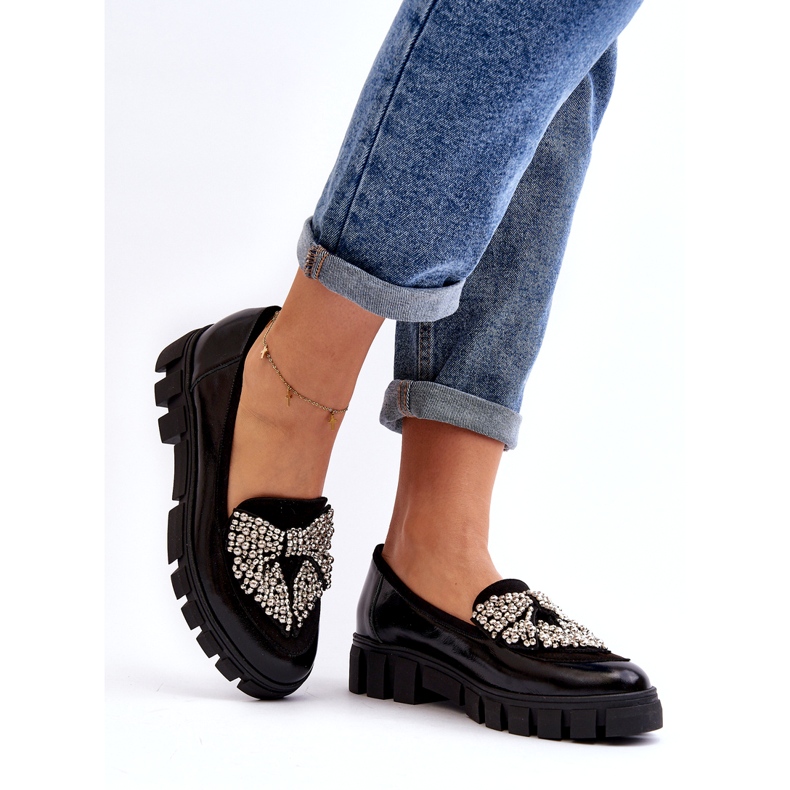 Mocasines mujer charol Laura Messi 2785 Negro 2