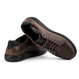 Polbut Zapatos de cuero para hombres 2109 marrón 3