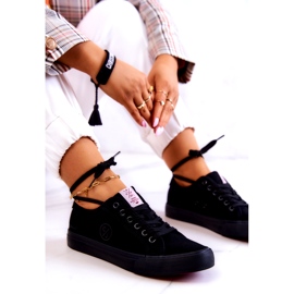Cross Jeans Zapatillas de deporte de material para mujeres Jeans Cross JJ2R4049C Negro 4
