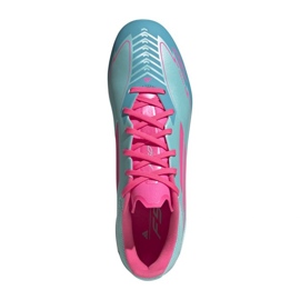 Adidas F50 League FG/MG Messi IH0928 Zapatos de fútbol azul 2