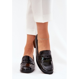 Bombas negras de baja tacón negro 2