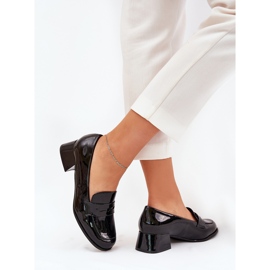 Bombas negras de baja tacón negro 3