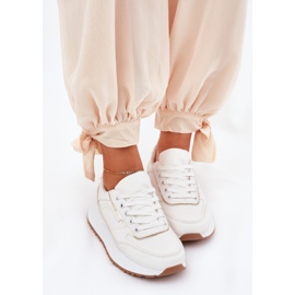 Zapatos deportivos femeninos en plataforma blanca blanco 6