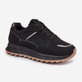 Zapatos deportivos femeninos en la plataforma negro 4