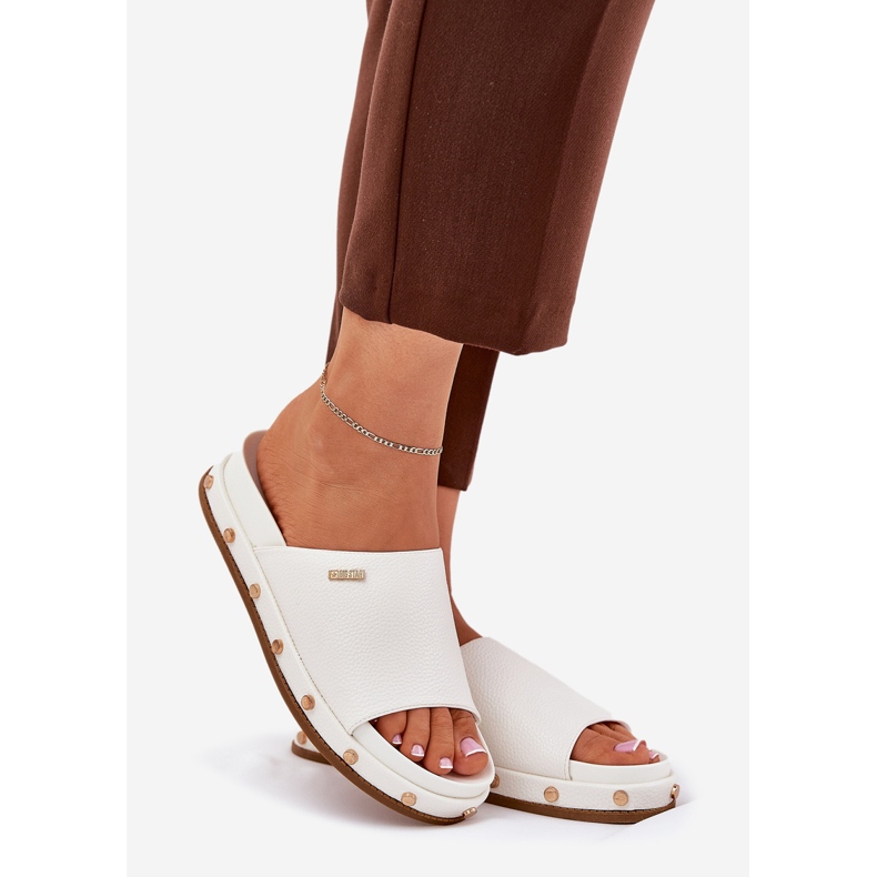 Flip Flip Flip Flip en la plataforma con Big Star RR274216 White Studs blanco 1