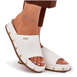 Flip Flip Flip Flip en la plataforma con Big Star RR274216 White Studs blanco 8