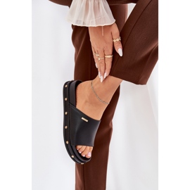 Flip Flip Flip Flip en la plataforma con Big Star RR274214 Black Studs negro 6