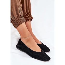 Ballerinas de gamuza femenina Big Star RR274080 Negro 6