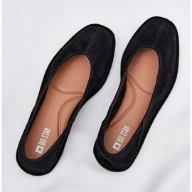 Ballerinas de gamuza femenina Big Star RR274080 Negro 8