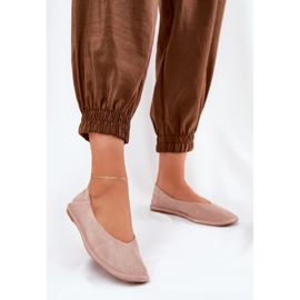 Ballerinas de gamuza femenina Big Star RR274081 Pink rosado 3