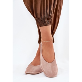 Ballerinas de gamuza femenina Big Star RR274081 Pink rosado 4