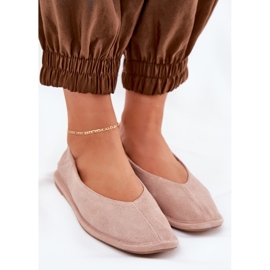 Ballerinas de gamuza femenina Big Star RR274081 Pink rosado 6