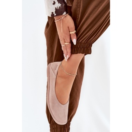 Ballerinas de gamuza femenina Big Star RR274081 Pink rosado 7