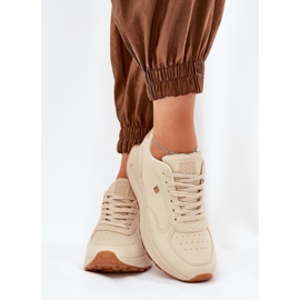 Zapatos deportivos femeninos livianos Big Star RR274630 Hi-polish Beige Sistema 3
