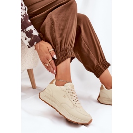 Zapatos deportivos femeninos livianos Big Star RR274630 Hi-polish Beige Sistema 6