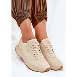 Zapatos deportivos femeninos livianos Big Star RR274630 Hi-polish Beige Sistema 7