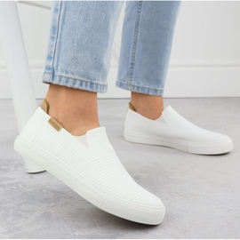 Las zapatillas textiles se deslizan en Białe Big Star RR274717 blanco 5