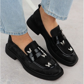 Zapatos de mujer Señores con mariposas negras Potocki SZ12650 negro 6
