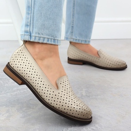 Zapatos de trabajo de mujer Lords Beige Potocki SZ12592 5