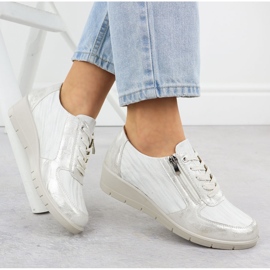 Zapatos de servicio para Silver Sabatina LH01 plata 4