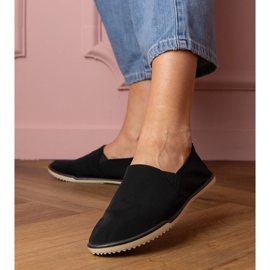 Zapatillas negras para mujeres -zapatillas de deporte negro 1