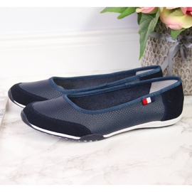Bailarinas piel calada Filippo W PAW198B azul marino 10