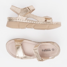 Goodin Sandalias de mujer Golden Classic Women dorado 4